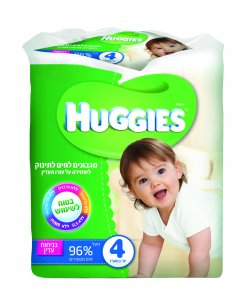 מארז רביעייה מגבונים לחים לתינוק בניחוח עדין